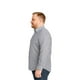 thumbnail image 4 of Big Kong Camisa Tallas Grandes Hombre Blanca Rayas Grises Oversize Manga Larga, 4 of 5