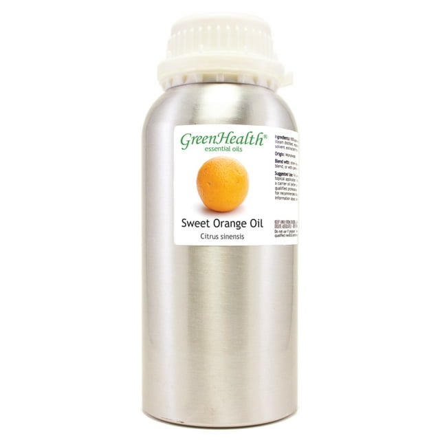 Sweet Orange Essential Oil - 16 fl oz (473 ml) Aluminum Bottle w/Plug Cap - 100% Pure Essential Oil