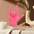 thumbnail image 1 of QUMIIRITY Escultura Decorativa De Mano Rosa En Resina Con Delicado Para, 1 of 8