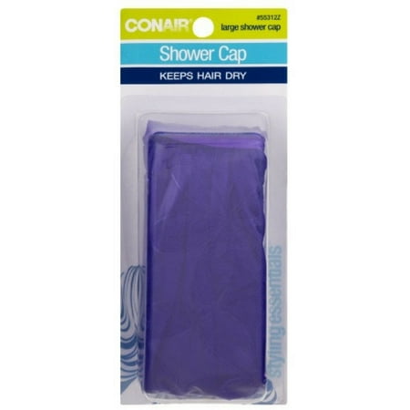 Conair Styling Essentials Shower Cap, 1 Large Shower Cap, Color May Vary