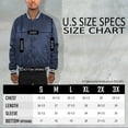 thumbnail image 5 of Men's Premium Classic Snap Button Baseball Letterman Varsity Bomber Jacket Windbreaker, 5 of 5