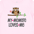thumbnail image 4 of Inktastic My Memere Loves Me Grandchild Owl for Girl Girls Baby T-Shirt, 4 of 5