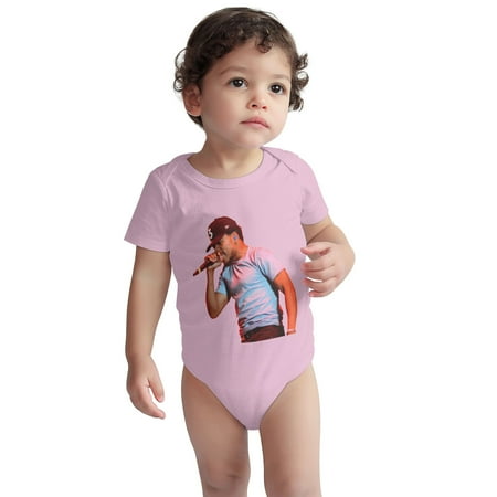 

Chance Baby Onesie The Rapper Sox Toddler Baby Boys Girls Short-Sleeve Bodysuits Cotton Romper Pink 6 Months