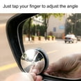 thumbnail image 3 of Happy Date Car Blind Spot Mirror, 2PCS HD Convex Glass Angle Adjustable Side View Mirrors, Fan Shaped Rotatable Frameless Wide Angle Blind Spot Mirror for Car SUV Exterior Car Accessories, 3 of 9