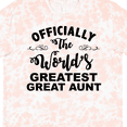 thumbnail image 4 of Inktastic Officially the World's Greatest Great Aunt T-Shirt, 4 of 5