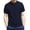 Navy, variant on Men's Retro Mandarin Collar Chinese Frog Button Shirts Casual Short Sleeve Summer Polyester Slim Fit Tops Red