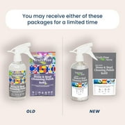 Truly Free Stone & Steel Cleansing Polish Starter Kit with 16oz Spray Bottle, 2 Refills, 16oz