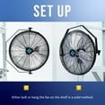 thumbnail image 6 of Tornado Fan 18 Inch Wall Mount Fan High Velocity Industrial Wall Fan UL Safety Listed, 6 of 7