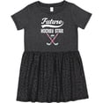 thumbnail image 3 of Inktastic Hockey Star Future Girls Toddler Dress, 3 of 5