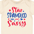 thumbnail image 4 of Inktastic 4th of July Star Spangled and Sassy with Arrow and Stars Boys or Girls Baby Bodysuit, 4 of 5