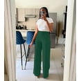 thumbnail image 4 of High-Waisted Palazzo Pants (M, Off-White), 4 of 6