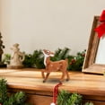 thumbnail image 5 of Deer Figurine, Faux Fur Deer Statue, Sika Deer Model, Realistic Deer Figurine, Christmas Brown Miniature Reindeer Decoration, Christmas Tabletop Deer Decor, Birthday Party Decoration, 5 of 7