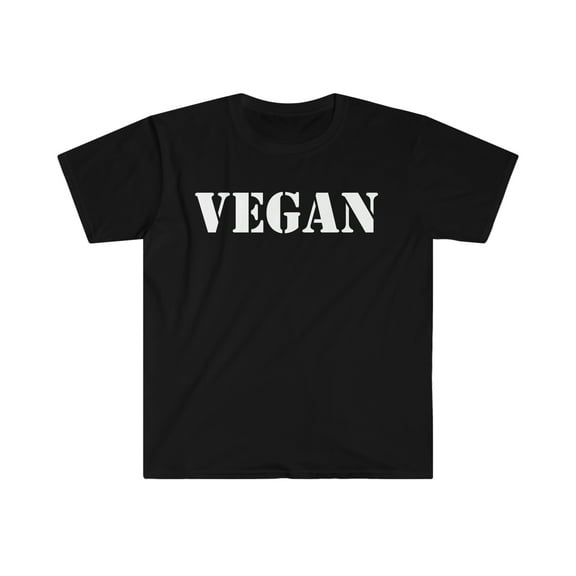 Vegan Unisex T-shirt S-3XL  Animal Lover Vegetarian Plant based Diet