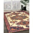 thumbnail image 2 of Ahgly Company Indoor Square Traditional Brown Red Persian Area Rugs, 3' Square, 2 of 6