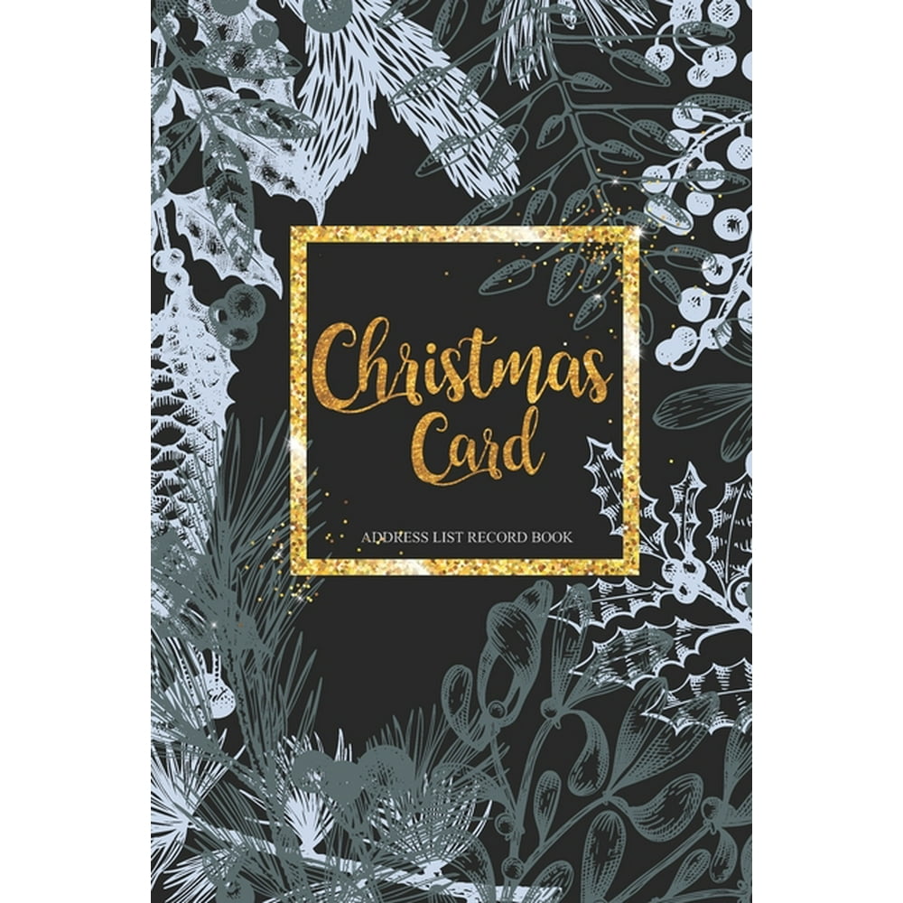 Christmas Card Address List Record Book Christmas Card List A tenYear