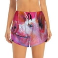 thumbnail image 2 of Xecao's Pig for a double-layer running short for women, perfect for gym, tennis, and more, featuring a convenient pocket., 2 of 9