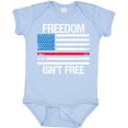 thumbnail image 3 of Inktastic Grunge American Flag Freedom isn't Free Boys or Girls Baby Bodysuit, 3 of 5