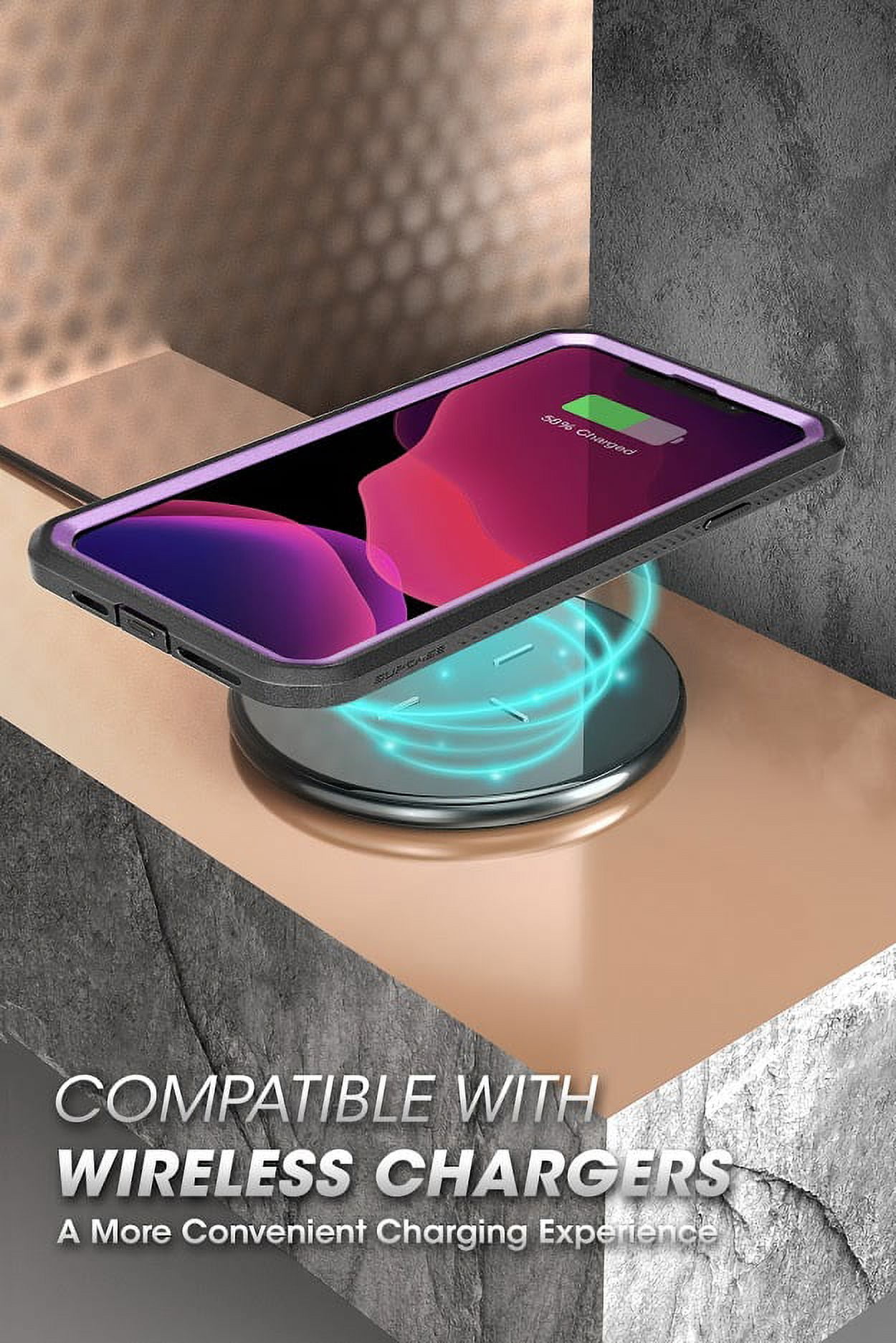 SUPCASE Unicorn Beetle Pro Series Phone Case Designed for iPhone 11 Pro Max 6.5 Inch (2019 Release), Built-in Screen Protector Full-Body Rugged Holster Case (Violte)