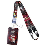 MAINSTREET CLASSICS Nightmare Before Christmas Themed Lanyard With ID Holder Keychain