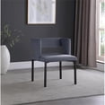thumbnail image 2 of Meridian Furniture Caleb Gray Velvet Dining Chair (Set of 2), 2 of 5