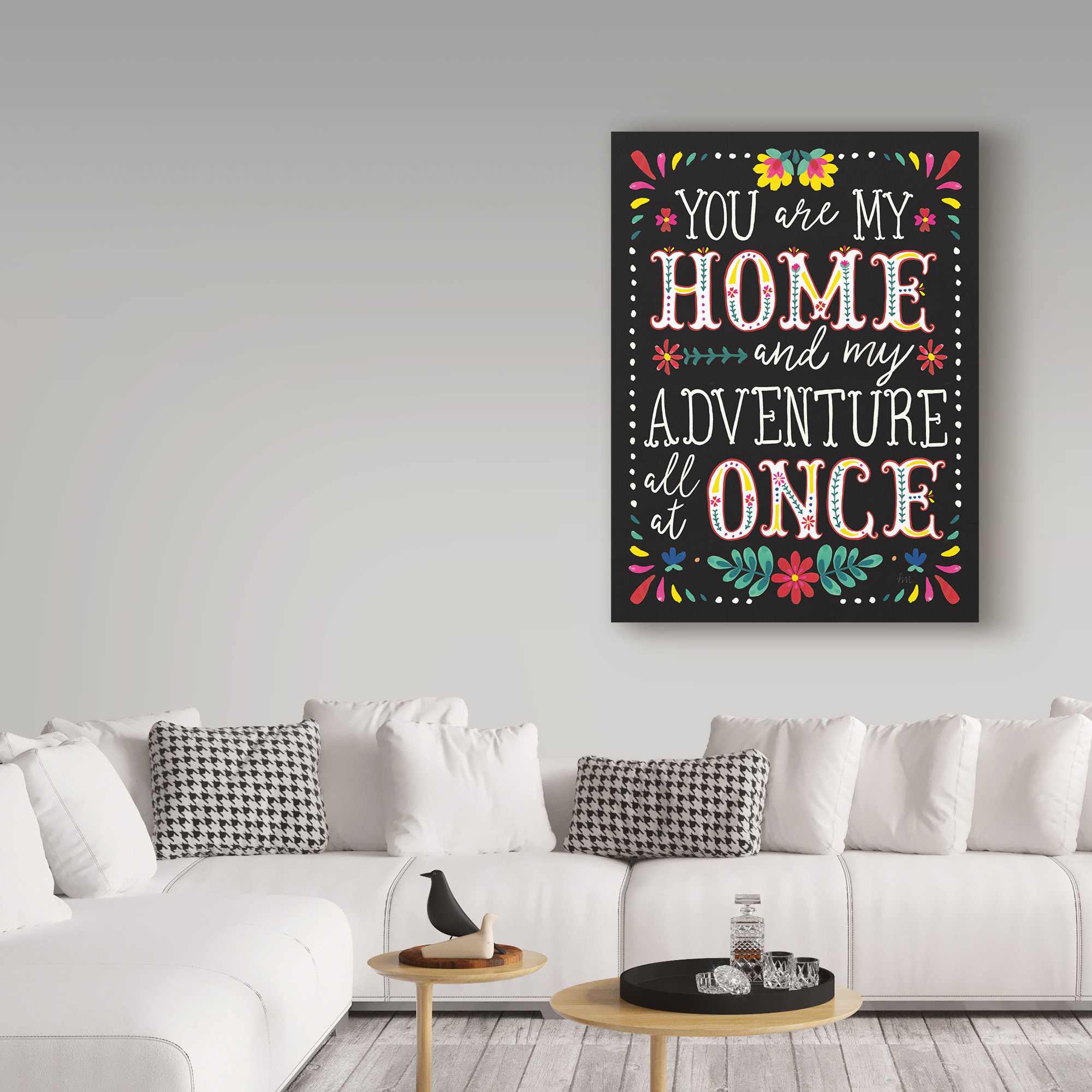 Trademark Fine Art 'Floral Fiesta Inspiration I' Canvas Art by Laura Marshall