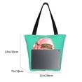 thumbnail image 3 of Kll Tote Bag For Women Coffee Gnome Print Shopping Grocery Reusable Bags For Office School Shopping Travel, 3 of 7