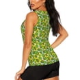 thumbnail image 3 of Easygdp Watercolor Kiwi Fruits Summer Women's Workout Tank Top, Running Top, Hiking Shirt, Quick-Dry for Running, Yoga, Hiking - Large, 3 of 9