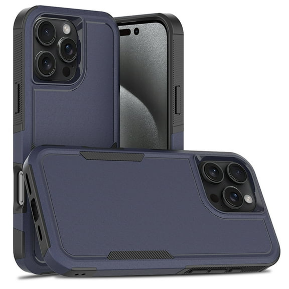 For iPhone 14 Pro Max Case,Heavy Duty Drop Protection Full Body Rugged Shockproof/Drop Proof/Dust Proof Military PC TPU Protective Tough Durable Cell Phone Cover for Men Women,Darkblue