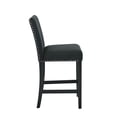 thumbnail image 4 of New Classic Furniture Celeste Solid Wood Counter Chairs in Black (Set of 6), 4 of 7