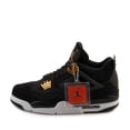 thumbnail image 2 of Nike Mens Air Jordan 4 Retro "Royalty" Black/Metallic Gold-White 308497-032, 2 of 5