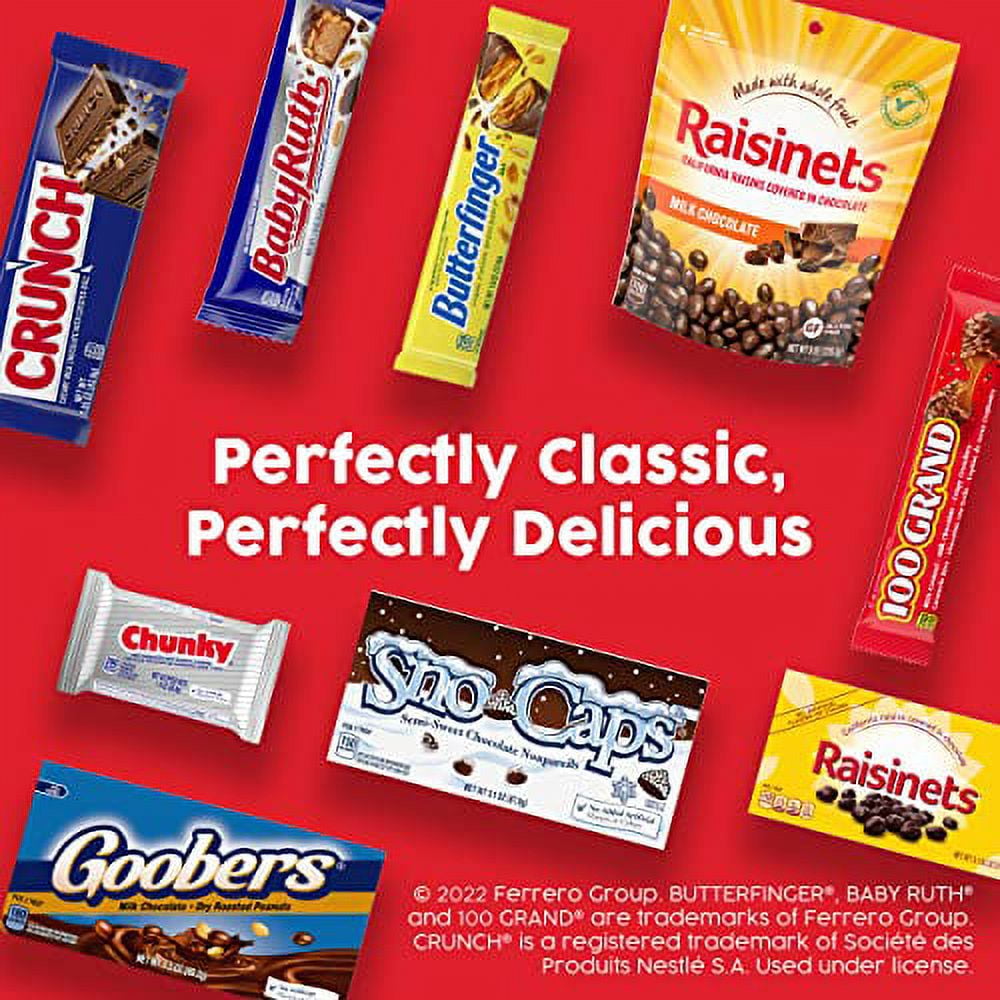 100 Grand Crispy Milk Chocolate with Caramel, Full Size Individually Wrapped Candy Bars, 1.5 oz each, Bulk 36 Count Box