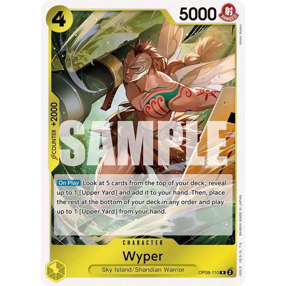 One Piece Two Legends Rare Wyper OP08-110