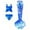 Blue, variant on CAIXIA Toddler Swimsuit Girl Frozen Ruffle Kid Girl Mermaid Tail 3pcs Swimsuit Beach Sport Bathing Suit Kids Toddler Swimwear,10-11 Years