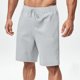 thumbnail image 4 of Mens Pantalones Cortos Cintura Elástica con Bolsillos Cuerda de Color Sólido, Moda Ocio Poliéster Transpirable, 4 of 8