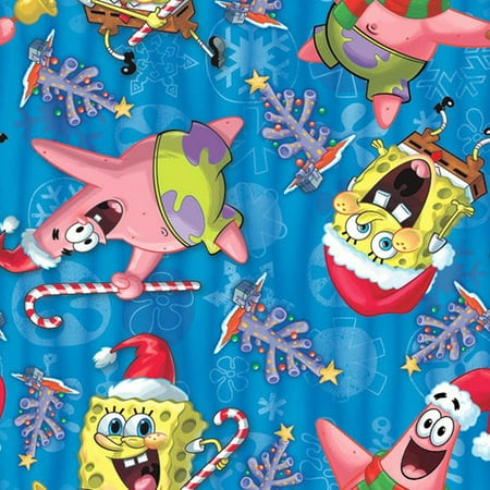 Nickelodeon SpongeBob SquarePants Christmas Gift Wrap