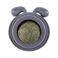 thumbnail image 2 of Juguete de bolas de hierba gatera de plástico para suministros de salud para mascotas con forma de cabeza de perro (gris claro), 2 of 6