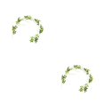 thumbnail image 1 of Wosthever Guirnalda de flores artificiales para puerta, calcomanía de falsa, tamaño compacto, accesorios de vacaciones de glicinia, suministros Blanco 1.8 m 2Conjunto, 1 of 6