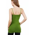 thumbnail image 4 of ShezPretty 3-Pack - Women's Basic Cami with Adjustable Spaghetti Straps Tank Top (Medium, Yellow Green/H.Grey/Charcoal Grey), 4 of 7