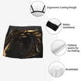 thumbnail image 3 of Yiaed Black And Gold Fire Dragon Print Men's Soft Cotton Boxer Shorts Breathable Boxers Underwear Moisture-Wicking Underwear Stretch Boxer Briefs for Man-XX-Large, 3 of 5