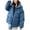 a27-blue fall coats for women, variant on UPPADA Womens Hooded Puffer Jacket Button Down Winter Coat Warm Waterproof Winter Jacket Hooded Winter Outerwear Zip Up Clothes for Winter with Pockets Army Green,L