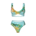 thumbnail image 4 of Daiia USA Tourist Map Women's Bikini Set Two Piece Swimsuit High Waisted Bikini Adjustable Straps Bikini Perfect for Beach, Pool, and Summer Vacation-X-Large, 4 of 9