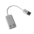thumbnail image 2 of Blanco con linea 7.1usb externo independiente con linea Tarjeta de SONIDO Tarjeta de SONIDO cm108 8738, 2 of 2