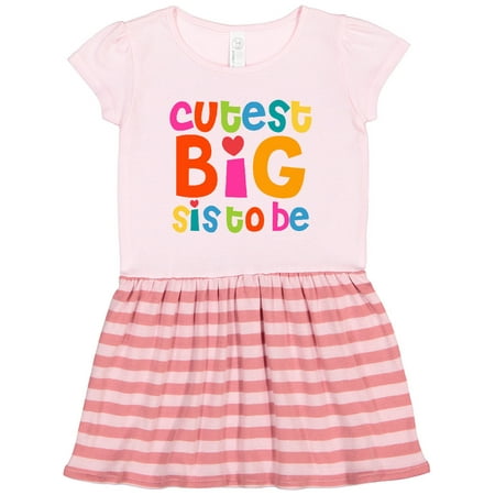 

Inktastic Cutest Big Sis to Be Gift Toddler Girl Dress