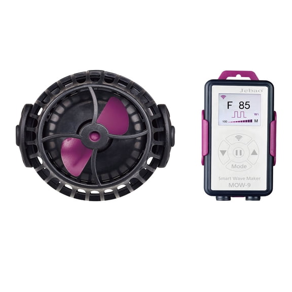 Jebao MOW-9 Smart Wave Maker with LCD Display Controller for Saltwater Tank Magnetic Base, 2378GPH