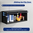 thumbnail image 2 of AUHUP Steel Wall Cabinet, Metal Wall Mounted Storage Cabinet Organizer for Garage, Office, Kitchen, Black, 32"W x 14"H x 13"D, 2 of 5