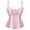 Pink, variant on yunLCZ Womens Waist Trainer Corset Womens Satin Bustier Corsets Top Strapless Boned Waist Cincher Overbust Bustiers Plus Size Corsets