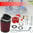 thumbnail image 3 of 420cc Exhaust Header Pipe Muffler Air Filter Jet Kit for Predator 420 301cc 389cc 8hp 13hp 15hp GX340 GX390 GX270 OHV Clone Engine Mini Bike Go Kart Performance Parts Stage 2 Golf Cart Lawnmower Kit, 3 of 8