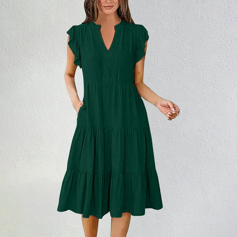 spring green midi dress Lisa Midi Dress Small / Green Ikat main image 0
