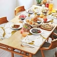 thumbnail image 2 of White Gold Marble Pattern Summer Placemats Table Placemats Set Of 4-Linen Kitchen Washable Placemats Table Mats 11.8"x17.7" Non-Slip Heat Resistant, 2 of 6