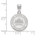 thumbnail image 2 of LogoArt Sterling Silver Southern Illinois University Medium Crest Pendant Necklace, 2 of 4